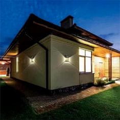 HOME & MARKER® Solární lampa se senzorem pohybu pro Venkovní osvětlení, Solární světlo, Solární Lampa (12 × 17 × 5,8 cm) | FLUXLAMP