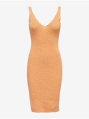 ONLY Oranžové dámské pouzdrové šaty ONLY Lina XL