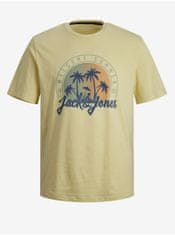 Jack&Jones Žluté pánské tričko Jack & Jones Summer M