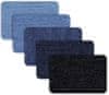 Sada 5 nažehlovacích nášivek z džínoviny, obdélníkové, 7,5 cm x 5 cm, světle modré