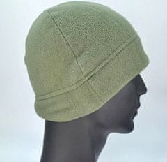Camerazar Pánská fleecová zimní čepice, zelená, univerzální velikost, 100% polyester