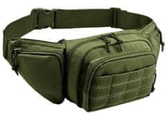 Camerazar Vojenské pouzdro Tactical Large, odolný polyester 600D, rozměry 20x15x9 cm, nastavitelný pásek 60-120 cm