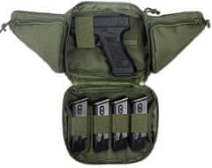 Camerazar Vojenské pouzdro Tactical Large, odolný polyester 600D, rozměry 20x15x9 cm, nastavitelný pásek 60-120 cm