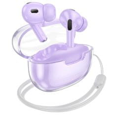 Borofone Bezdrátová sluchátka BW43 TWS fialová