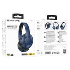 Borofone Bezdrátová sluchátka BO23 modrá