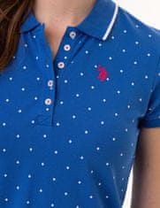 U.S. Polo Assn. Dámské šaty Dot Polo středně modré M