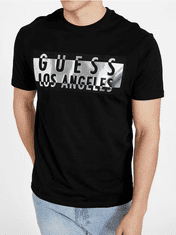 Guess Pánské tričko Mirroko černé XL