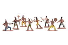 INTEREST Figurky indiáni s mapou plast 6cm v sáčku.