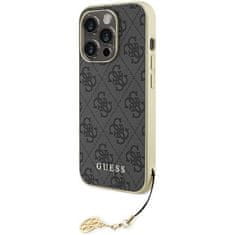 Guess hard silikonové pouzdro iPhone 15 PRO 6.1" grey 4G Charms Collection
