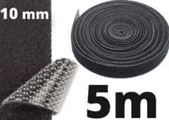 sapro Páska na suchý zip NEKU 70.3587 10mm 5m černá organizér kabelů