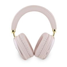 Guess  PU Leather 4G Triangle Logo Bluetooth Stereo Headphone Pink