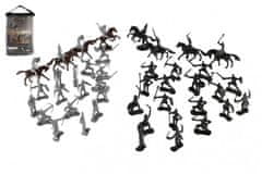 INTEREST Figurky rytíři s koňmi plast 5-7cm.