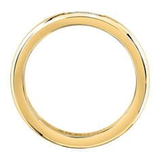 Morellato Slušivý pozlacený prsten s krystaly Love Rings SNA47 (Obvod 50 mm)