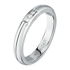 Morellato Slušivý ocelový prsten s krystaly Love Rings SNA48 (Obvod 50 mm)