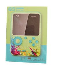 Kapesní herní konzole G5 Retro video-500 her-růžová