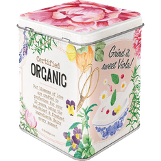NOSTALGIC-ART Retro dóza na čaj plechová Herbal Blossom Tea