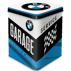 NOSTALGIC-ART Retro dóza na čaj plechová BMW Garage