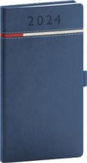 Tomy Diář 2024: - modročervený, kapesní, 9 × 15,5 cm