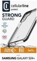 CellularLine Ultra ochranné pouzdro Cellularline Tetra Force Strong Guard pro Samsung Galaxy S24+, transparentní