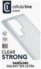 CellularLine Zadní čirý kryt s ochranným rámečkem Cellularline Clear Duo pro Samsung Galaxy S24 Ultra