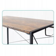 MUVU Kovový Dřevěný Počítačový Stůl Vintage Loft Industrial 100X50X70Cm