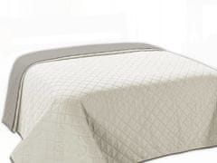 Euromat Dekorační přehoz na postel VIGO II 220x240 stříbrnošedé čtverce