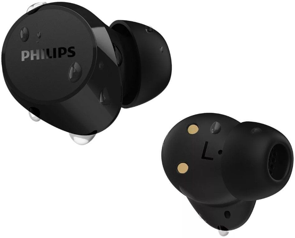  moderní bezdrátová sluchátka philips tat1209 stylové pouzdro hovory handsfree odolnost vodě nabíjecí pouzdro 