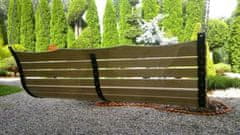 TopKing Dřevěná závěsná zahradní houpačka 55x180cm