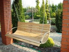 TopKing Dřevěná závěsná zahradní houpačka 55x150cm