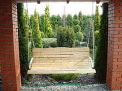 TopKing Dřevěná závěsná zahradní houpačka 55x120cm