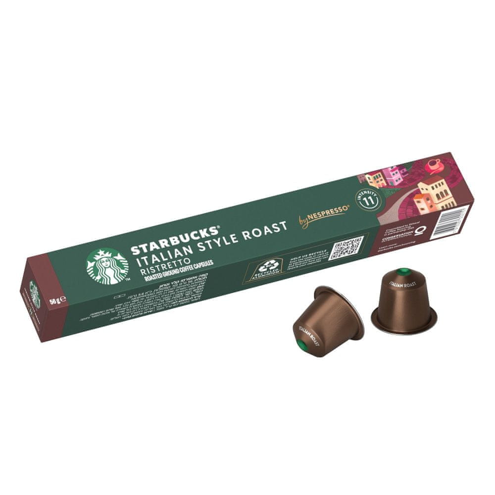 Levně Starbucks Italian Style Roast by Nespresso Dark Roast - kávové kapsle – 10 kapslí v balení
