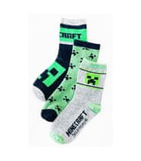 E plus M Dětské ponožky Minecraft 3 páry 35-38 cm