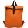 Trendy dámský pogumovaný batoh Andree, oranžová