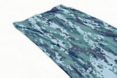 Inny Plážová osuška 100x180 tmavě modrá zelená pixely