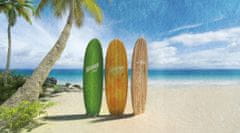 Inny Plážová osuška 100x180 pestrobarevná surfovací prkna na pláži