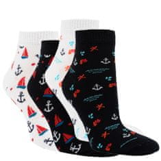 RS dámské bavlněné námořnické kotníkové ponožky 1525823 4pack, 39-42