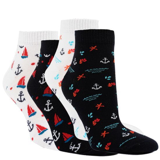 RS dámské bavlněné námořnické kotníkové ponožky 1525823 4pack