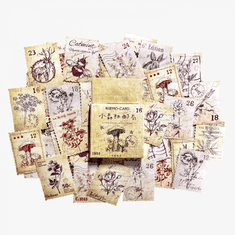KN Sada 46 samolepek - Vintage Poštovní známky