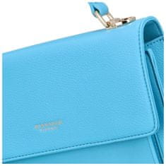 DIANA & CO Elegantní dámská kabelka s kapsou na přední straně Elka, modrá