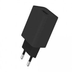 ColorWay 1x USB/ síťová nabíječka/ 10W/ 100V-240V/ Černá + kabel Apple Lightning 1m