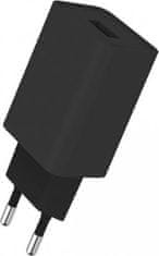 ColorWay 1x USB/ síťová nabíječka/ 10W/ 100V-240V/ Černá + kabel Apple Lightning 1m