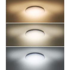 Solight Solight LED stropní světlo Plain, 3CCT, 24W, 1920lm, 3000K, 4000K, 6000K, kulaté, 38cm WO788
