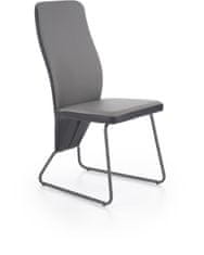 Halmar Jídelní židle K300, černá / šedá
