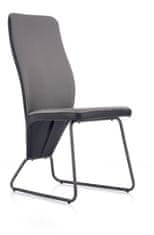 Halmar Jídelní židle K300, černá / šedá