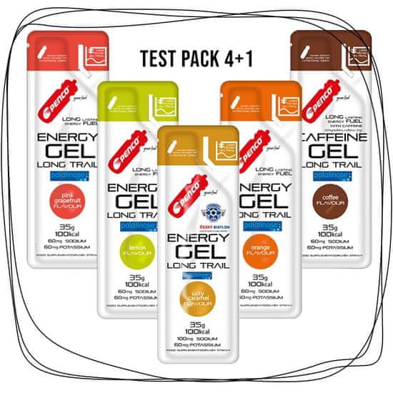 Penco TEST PACK Energy gel 35g 4+1