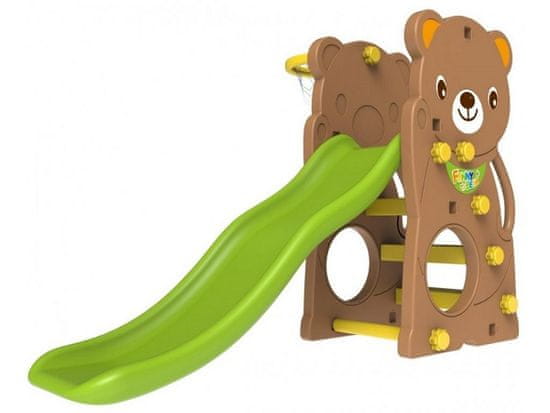 iMex Toys Dětská skluzavka 2v1 medvěd