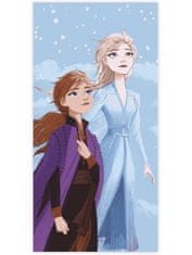 Carbotex Dívčí bavlněná osuška Ledové království - Frozen - Elsa a Anna