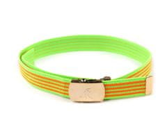 Kraftika 1ks zelená neon oranžová dětský pásek s kovovou sponou šíře