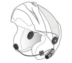 Bluetooth headset pro uzavřené a otevřené přilby Twin Pack