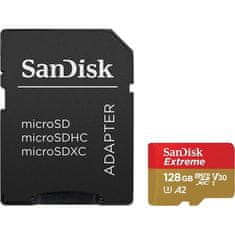 SanDisk Paměťová karta Micro SDXC Extreme AC 128GB UHS-I U3 (190R/ 90W) + adapter